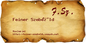 Feiner Szebáld névjegykártya